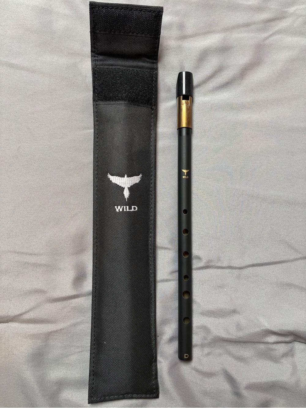 Black Irish Flute with Gold Accents - for adults or kids